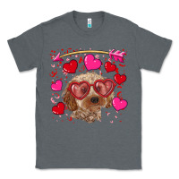 Charcoal Heather Valentine's day cockapoo Classic Tee - RanaPortraitStore