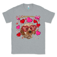 Heather Grey Valentine's day cockapoo Classic Tee - RanaPortraitStore