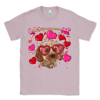 Lilac Valentine's day cockapoo Classic Tee - RanaPortraitStore