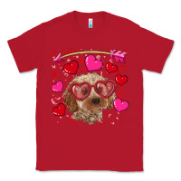Red Valentine's day cockapoo Classic Tee - RanaPortraitStore