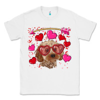 White Valentine's day cockapoo Classic Tee - RanaPortraitStore
