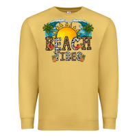 Antique Gold beach vibes Premium Sweatshirt - CowhideDigitalArt