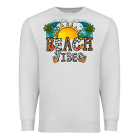 Dove Grey beach vibes Premium Sweatshirt - CowhideDigitalArt