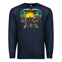 Navy beach vibes Premium Sweatshirt - CowhideDigitalArt