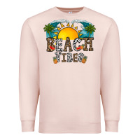 Pale Pink beach vibes Premium Sweatshirt - CowhideDigitalArt
