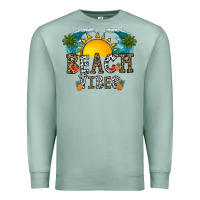 Seafoam beach vibes Premium Sweatshirt - CowhideDigitalArt