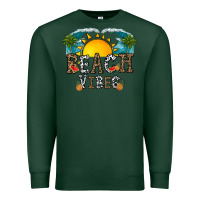 Sports Green beach vibes Premium Sweatshirt - CowhideDigitalArt