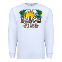 White beach vibes Premium Sweatshirt - CowhideDigitalArt