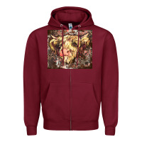 Burgundy leopard cow Zipper Hoodie - Zillion Design Studio