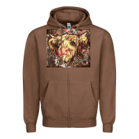 Chestnut leopard cow Zipper Hoodie - Zillion Design Studio
