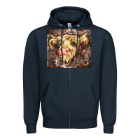 Navy leopard cow Zipper Hoodie - Zillion Design Studio