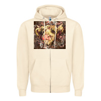 Sandshell leopard cow Zipper Hoodie - Zillion Design Studio