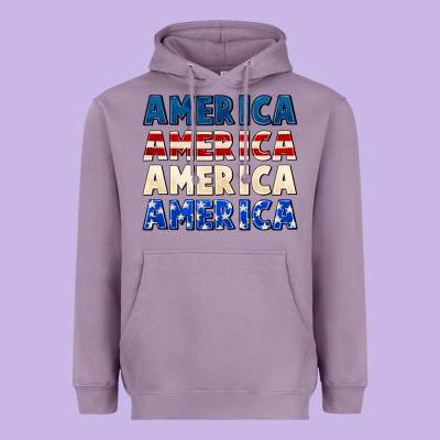 America 4th Of July Heavyweight Hoodie Designed By Cowgirlartshop