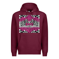 Burgundy race mom Premium Hoodie - BarkalooDesign