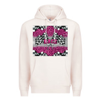 Pale Pink race mom Premium Hoodie - BarkalooDesign