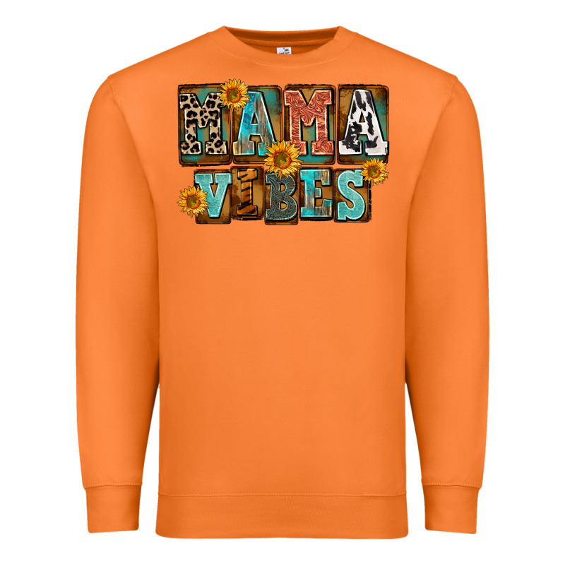 Western Mama Vibes Premium Sweatshirt by FaDigitalArtStudio | Teevron
