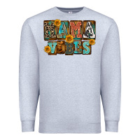 Heather Grey western mama vibes Premium Sweatshirt - FaDigitalArtStudio