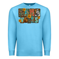 Ocean Blue western mama vibes Premium Sweatshirt - FaDigitalArtStudio