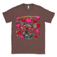 Chestnut Valentine's day french bulldog puppy Classic Tee - RanaPortraitStore