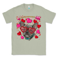 Matcha Valentine's day french bulldog puppy Classic Tee - RanaPortraitStore