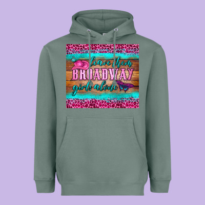 Leave Them Broadway Girls Alone Tumbler Heavyweight Hoodie Designed By Hra Design Shop