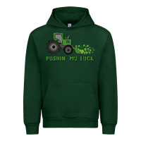 Forest Green pushin' my luck Urban Hoodie - MaliasSmallBusiness
