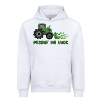 White pushin' my luck Urban Hoodie - MaliasSmallBusiness
