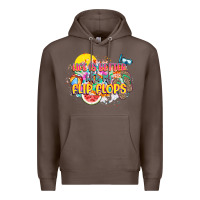 Coffee Life is better with my flip flops Premium Hoodie - NancyCooperArtShop