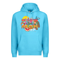 Ocean Blue Life is better with my flip flops Premium Hoodie - NancyCooperArtShop