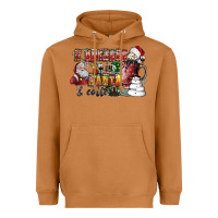 Meerkat I Believe In Santa And Coffee Heavyweight Hoodie - CowhideDigitalArt