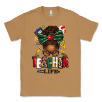 Toasted Coconut teacher life afro messy bun Classic Tee - texasbilliewilder