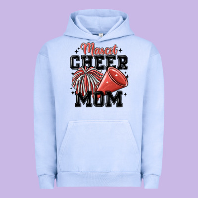 Mascot Cheer Mom Urban Hoodie Designed By Maliassmallbusiness