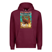 Burgundy Western Welcome To Our Coop Premium Hoodie - LillyAllenDesigns