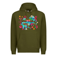 Army Green tanned and tipsy Premium Hoodie - AdoDesignShop