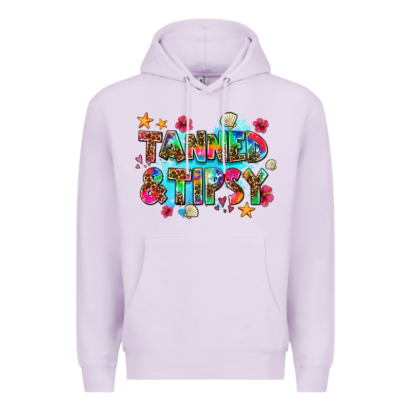 Tanned And Tipsy Premium Hoodie by AdoDesignShop | Teevron