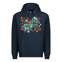 Navy tanned and tipsy Premium Hoodie - AdoDesignShop