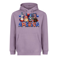 Lavender America gnomes 4th of July Heavyweight Hoodie - CowGirlArtShop