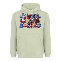 America Gnomes 4th Of July Heavyweight Hoodie | Teevron