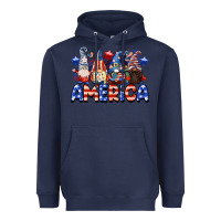 Navy America gnomes 4th of July Heavyweight Hoodie - CowGirlArtShop
