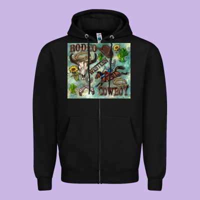 Country Western Zipper Hoodie Designed By Zillion Design Studio