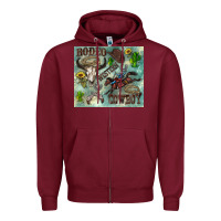 Burgundy country western Zipper Hoodie - Zillion Design Studio