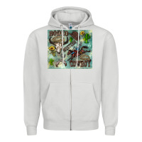 Dove Grey country western Zipper Hoodie - Zillion Design Studio