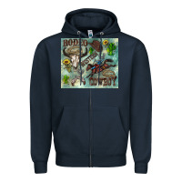 Navy country western Zipper Hoodie - Zillion Design Studio