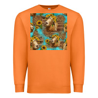 Carrot goat sunflowers seamless pattern Premium Sweatshirt - HRA Design Shop