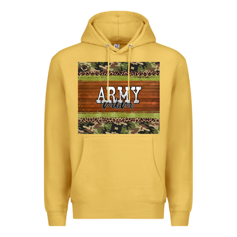 Army Mom Leopard Glitter Camouflage Premium Hoodie by BarkalooDesign | Teevron