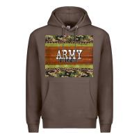 Coffee army mom leopard glitter camouflage Premium Hoodie - BarkalooDesign