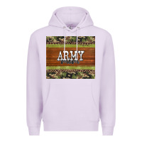 Lilac army mom leopard glitter camouflage Premium Hoodie - BarkalooDesign