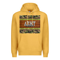 Mustard army mom leopard glitter camouflage Premium Hoodie - BarkalooDesign