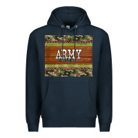 Navy army mom leopard glitter camouflage Premium Hoodie - BarkalooDesign