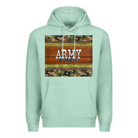 Seafoam army mom leopard glitter camouflage Premium Hoodie - BarkalooDesign